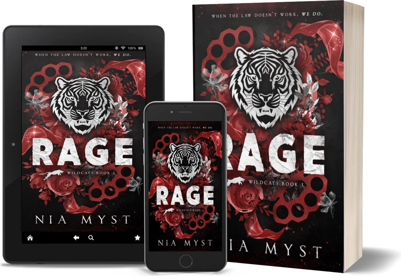 RAGE in paperback, tablet and phone editions